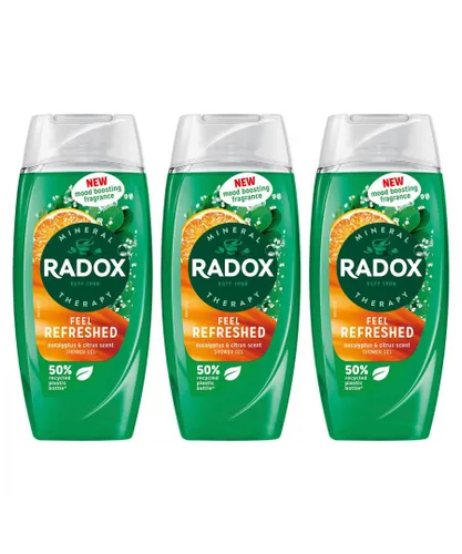 Radox Womens Shower Gel Feel Refreshed With eucalyptus & citrus Scent, 225ml, 3 Pack - NA - One Size