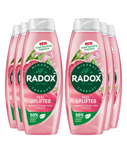 Radox Womens Shower Gel Feel Uplifted With Grapefruit & Ginger Scent 675 ml, 6 Pack - NA - One Size