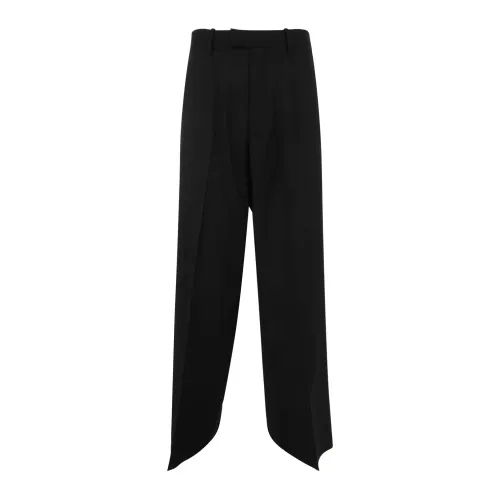 Raf Simons , Classic Straight Pants With TWO Back Pockets ,Black male, Sizes:
