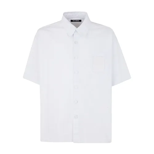 Raf Simons , Oversized Short Sleeved DIM Shirt ,White male, Sizes: