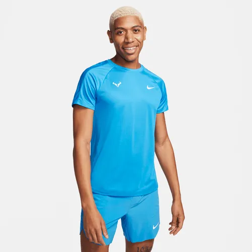Rafa Challenger Men's Nike Dri-FIT Short-Sleeve Tennis Top - Blue - Polyester