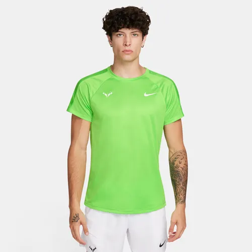 Rafa Challenger Men's Nike Dri-FIT Short-Sleeve Tennis Top - Green - Polyester