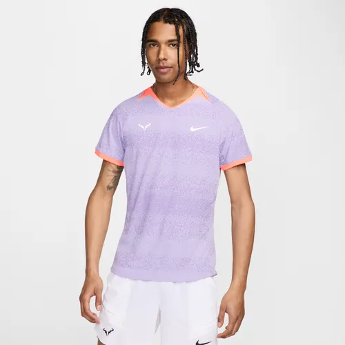 Rafa Men's Dri-FIT ADV Short-Sleeve Tennis Top - Purple - Polyester
