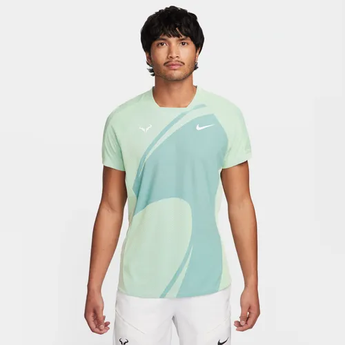 Rafa Men's Nike Dri-FIT ADV Short-Sleeve Tennis Top - Blue - Polyester