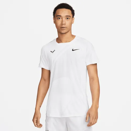 Rafa Men's Nike Dri-FIT ADV Short-Sleeve Tennis Top - White - Polyester