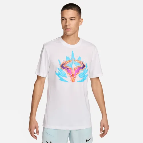 Rafa Men's NikeCourt Dri-FIT Tennis T-Shirt - White - Polyester