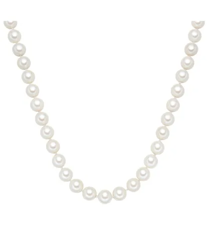 Rafaela Donata Womens Female Shell pearl(s) Necklace - White Sterling Silver - Size 50 cm