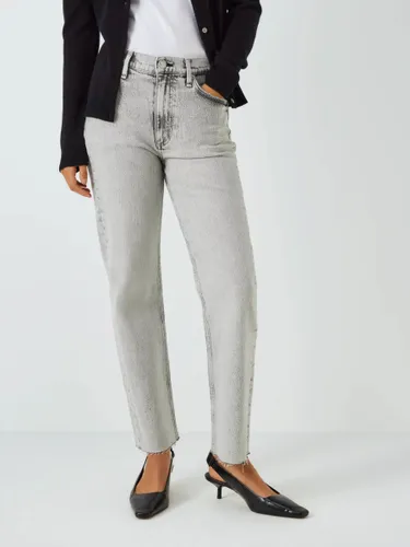 rag & bone Harlow Mid Rise Straight Cut Jeans, Glacier - Glacier - Female