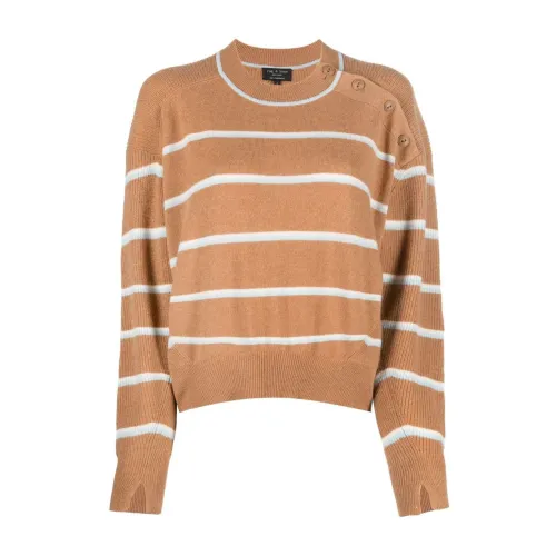 Rag & Bone , Pierce cashmere stripe sweater ,Beige female, Sizes: