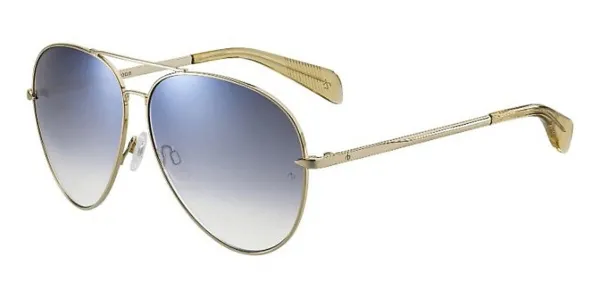 Rag & Bone RNB1006/S DYG/IC Women's Sunglasses Gold Size 59