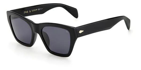 Rag & Bone RNB1046/G/S Asian Fit 807/IR Women's Sunglasses Black Size 54
