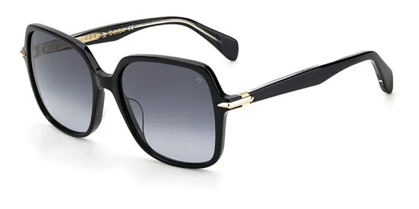 Rag & Bone RNB1048/G/S 807/9O Women's Sunglasses Black Size 55