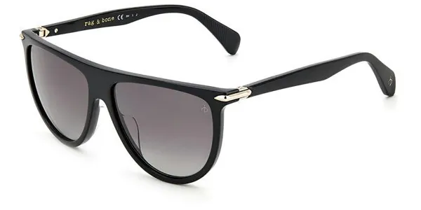Rag & Bone RNB1056/S 807/WJ Women's Sunglasses Black Size 57