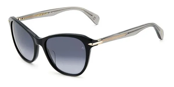 Rag & Bone RNB1060/S 807/9O Women's Sunglasses Black Size 55