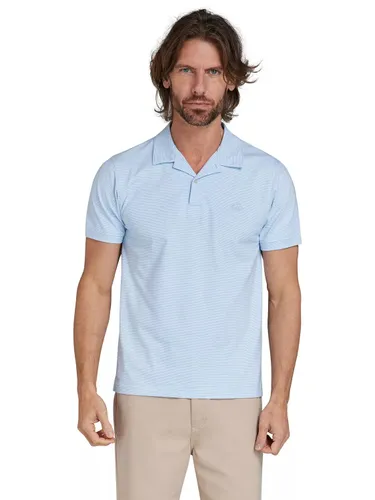 Raging Bull Feeder Stripe Jersey Polo Shirt, Sky Blue - Sky Blue - Male