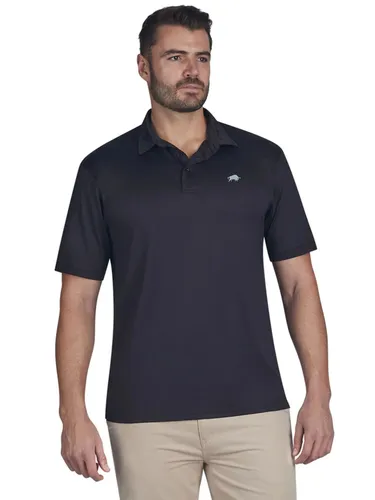 Raging Bull Golf Tech Polo Shirt - Black - Male