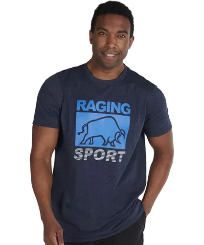 Raging Bull Mens Big & Tall Casual T-Shirt - Navy Cotton