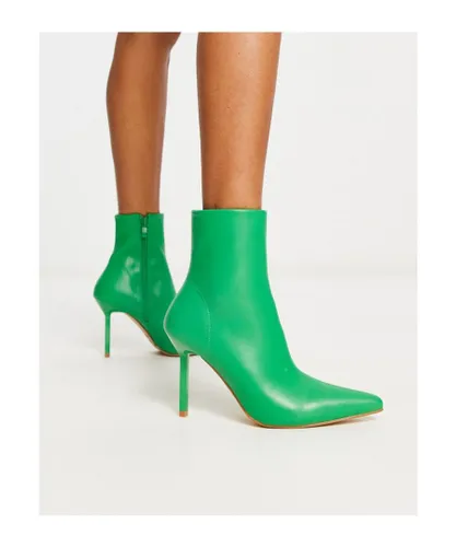 Raid Womens Tamrya stiletto ankle boots in green