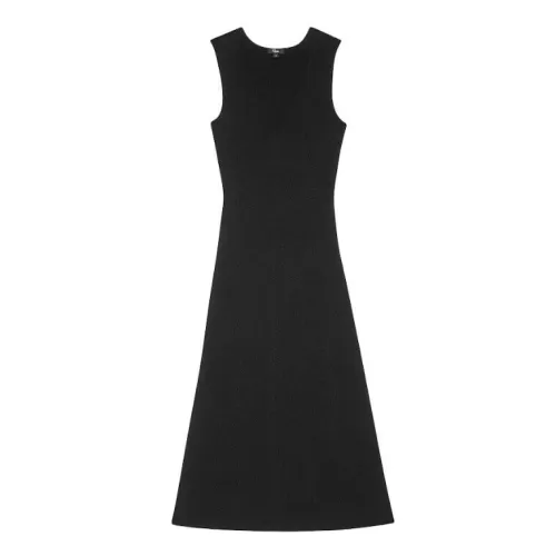 Rails , Black Knit V-Neck Maxi Dress ,Black female, Sizes: