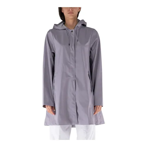 Rains , A-Line Jacket ,Gray female, Sizes: