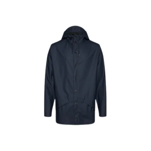 Rains , Contemporary Unisex Waterproof Jacket ,Blue female, Sizes: