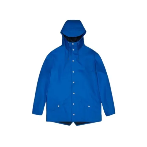 Rains , Contemporary Unisex Waterproof Jacket ,Blue male, Sizes: