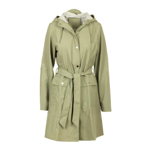 Rains , Green Curve Jacket ,Green female, Sizes: