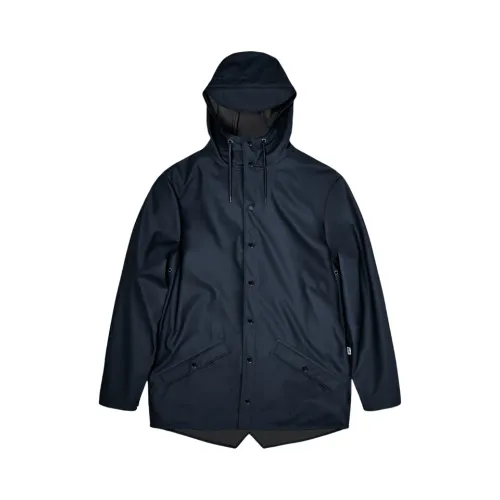 Rains , Lightweight Rain Jacket for Men ,Blue male, Sizes: