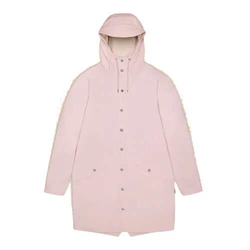 Rains , Long Jacket Candy Water-Resistant Lightweight RainCoat ,Pink unisex, Sizes: