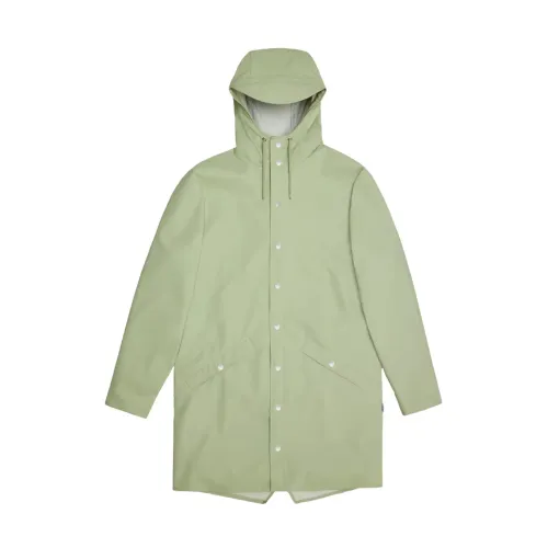 Rains , Long Jacket W3 Waterproof ,Green female, Sizes: