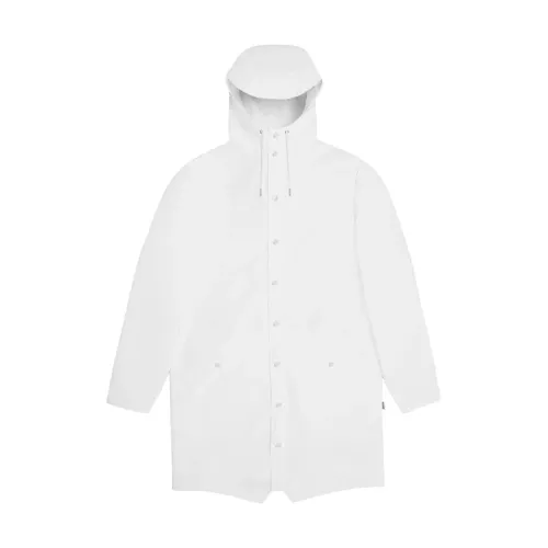 Rains , Long Jacket W3 White Raincoat ,White female, Sizes: