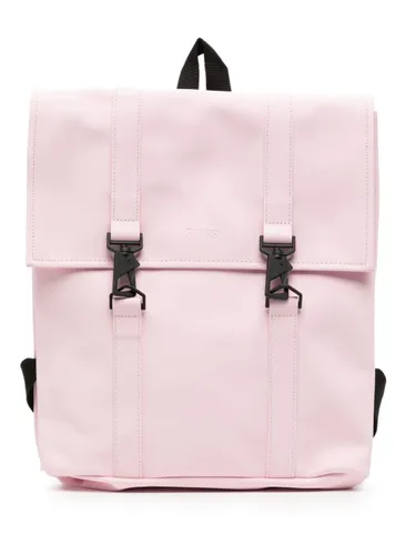 Rains mini MSN logo-debossed backpack - Pink
