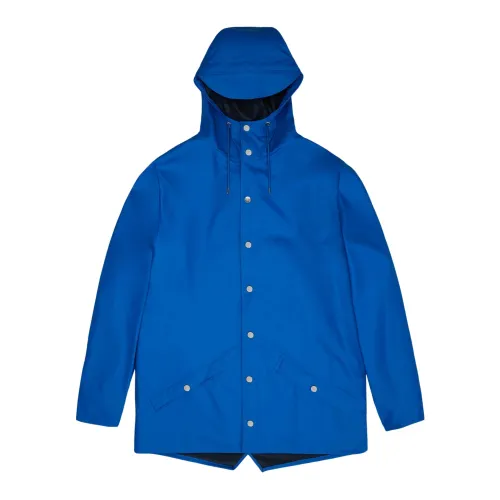 Rains , Timeless Rain Jacket ,Blue male, Sizes: