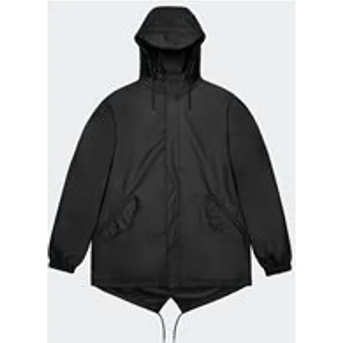 Rains Unisex Fishtail Jacket W3 in Black