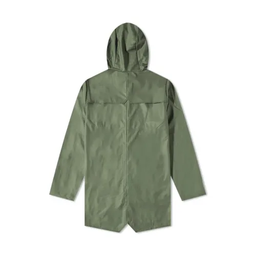Rains , Urban Long Rain Jacket ,Green unisex, Sizes: