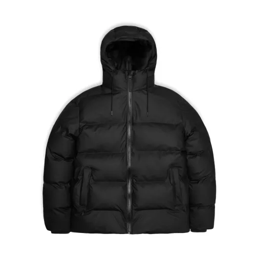 Rains , Waterproof Black Puffer Jacket ,Black female, Sizes: