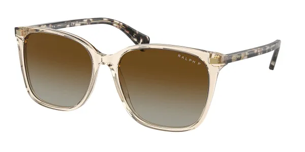 Ralph by Ralph Lauren RA5293 Polarized 6072T5 Women's Sunglasses Brown Size 56
