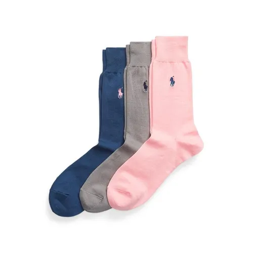 Ralph Lauren 3 Pack Cotton Socks - Pink
