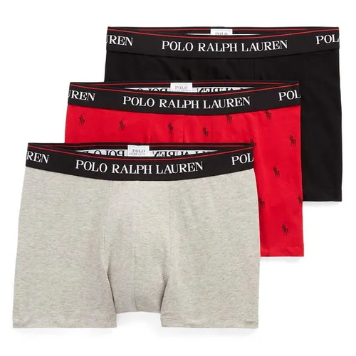 Ralph Lauren 3 Pack Logo Trunks - Grey