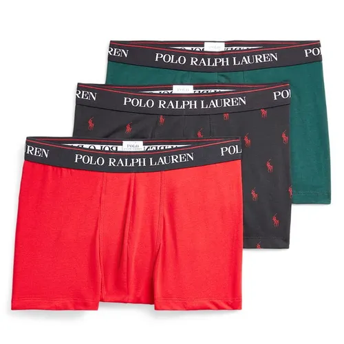 Ralph Lauren 3 Pack Logo Trunks - Red