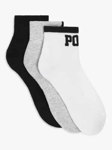 Ralph Lauren Ankle Socks, Pack of 3, Grey/Multi - Grey/Multi - Female