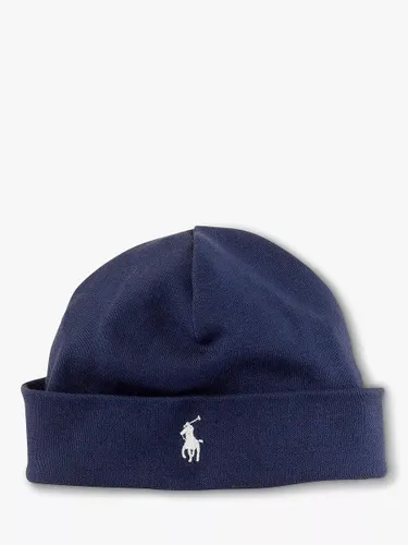 Ralph Lauren Baby Solid Logo Hat, French Navy - French Navy - Unisex