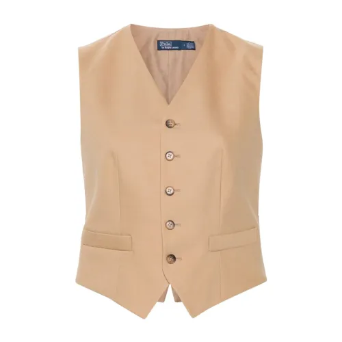 Ralph Lauren , Beige Tailored Polo Jacket ,Beige female, Sizes: