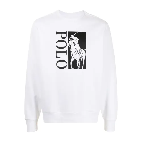 Ralph Lauren , Big Pony Logo Sweatshirt ,White male, Sizes: