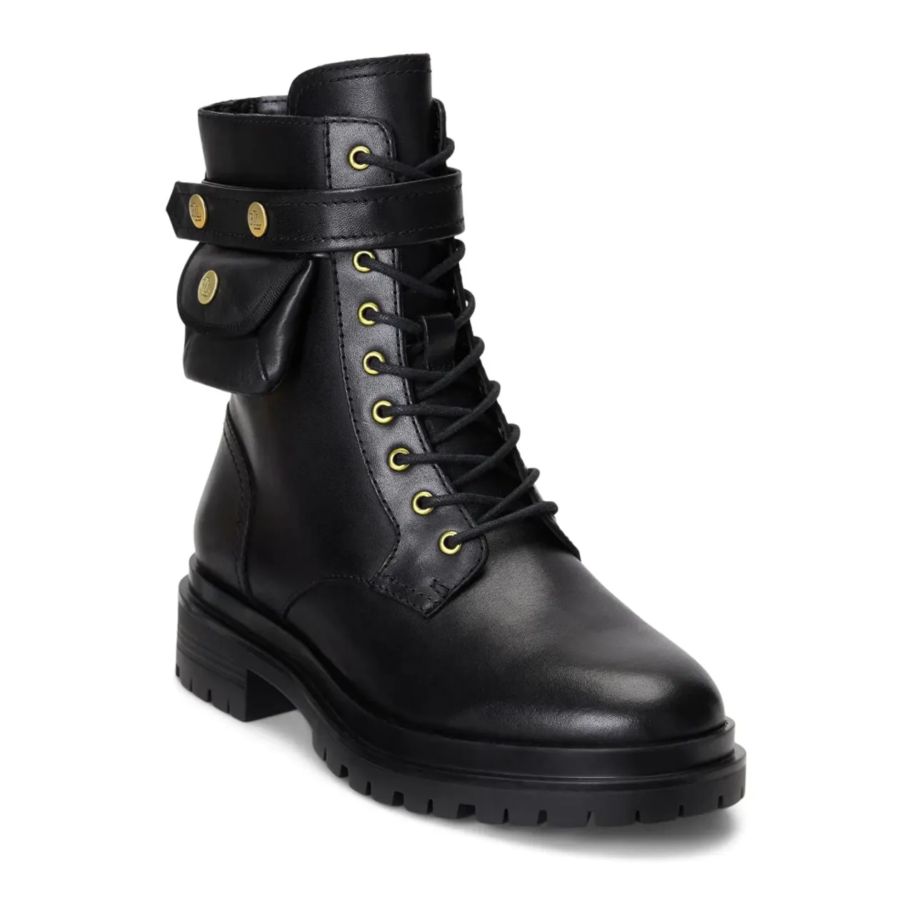 Ralph Lauren , Black Cammie Boots ,Black female, Sizes: