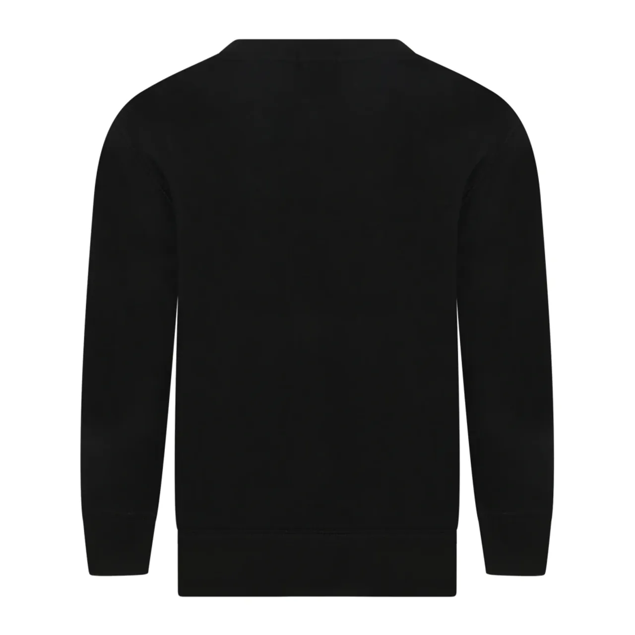 Ralph Lauren , Black Cotton Sweatshirt with Red Pony Logo ,Black male, Sizes: