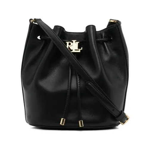 Ralph Lauren , Black Drawstring Shoulder Bag Casual Style ,Black female, Sizes: ONE SIZE