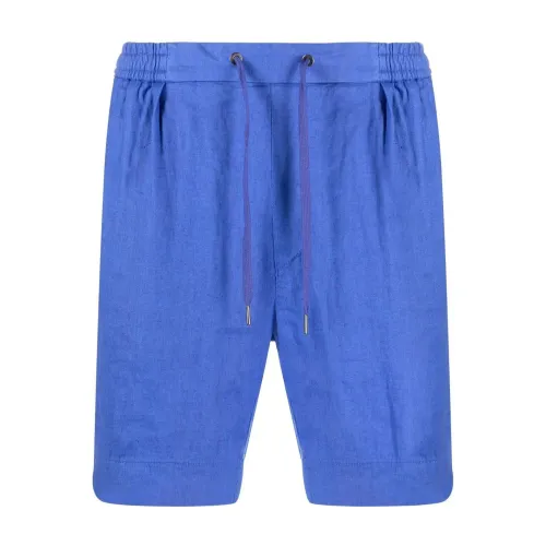 Ralph Lauren , Blue Casual Flat Front Shorts ,Blue male, Sizes:
