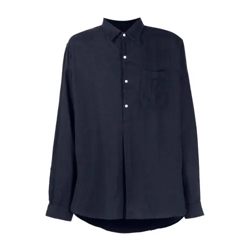 Ralph Lauren , Blue Casual Long Sleeve Tunic Shirt ,Blue male, Sizes: