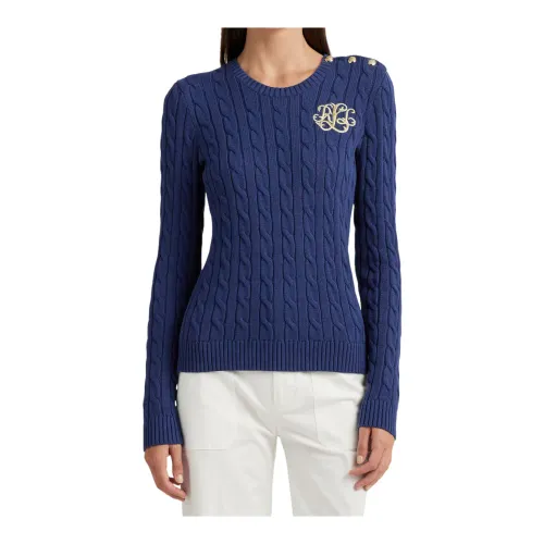 Ralph Lauren , Blue Sweaters by Lauren ,Blue female, Sizes: